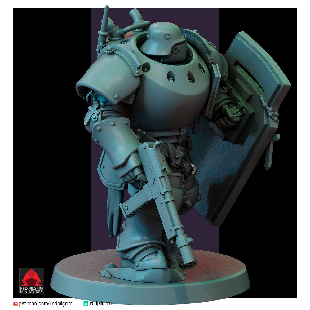 Heavy Mechanized Unit Squad by Red Pilgrim Miniature - 3D printed Grimdark Miniature
