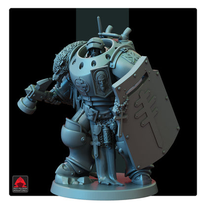 Leiutenant Heavy Mechanized Unit by Red Pilgrim Miniature - 3D printed Grimdark Miniature