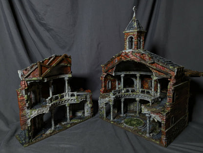 Temple ruins Baptistery - 28mm/32mm Wargaming Terrain