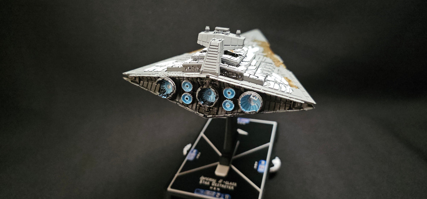 Damaged Chimera Star Destroyer – Length:204mm - Imperial Fleet Upgrade