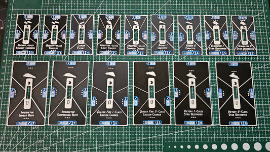 Imperial ship Base tokens – Compatible with Armada Scale games