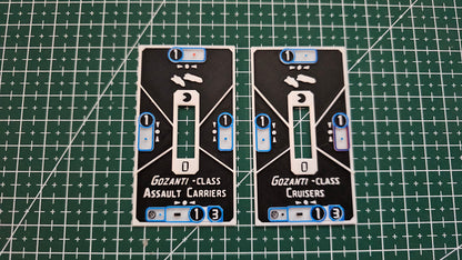Imperial ship Base tokens – Compatible with Armada Scale games