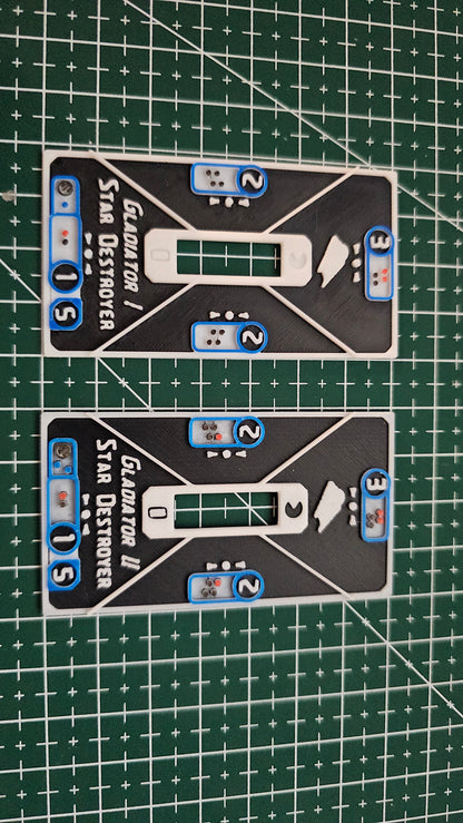 Imperial ship Base tokens – Compatible with Armada Scale games
