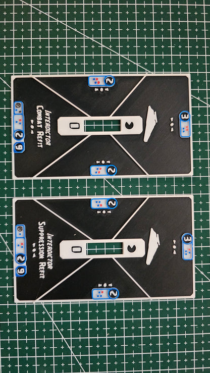 Imperial ship Base tokens – Compatible with Armada Scale games