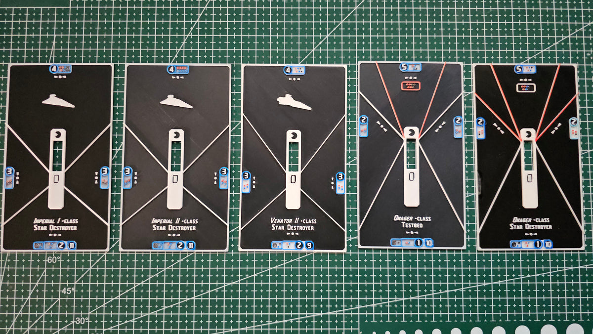 Imperial ship Base tokens – Compatible with Armada Scale games