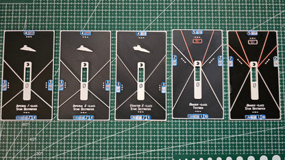 Imperial ship Base tokens – Compatible with Armada Scale games