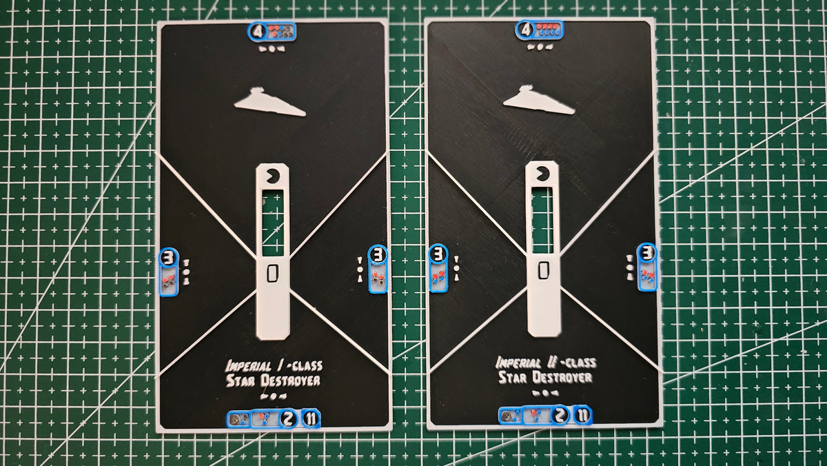 Imperial ship Base tokens – Compatible with Armada Scale games