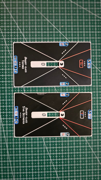 Imperial ship Base tokens – Compatible with Armada Scale games