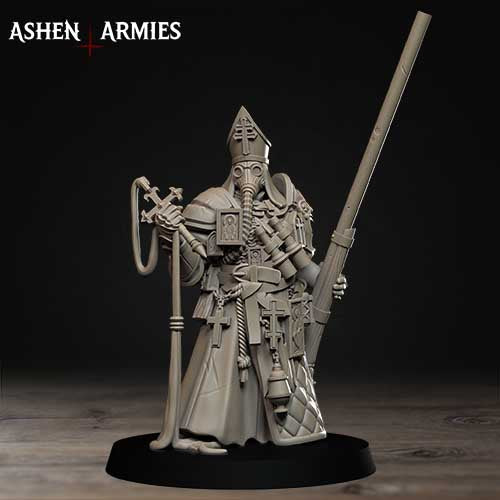 Pilgrim Castigator (Punt Gun) by Ashen Armies - 3D printed Grimdark Miniatures