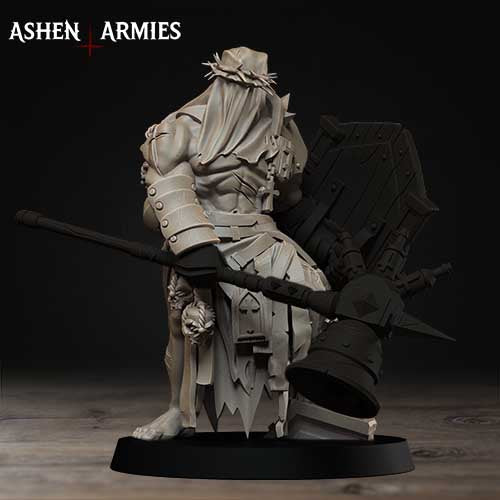 Pilgrim Communicant by Ashen Armies - 3D printed Grimdark Miniatures