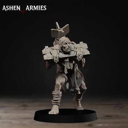 Pilgrim Ecclesiastic Prisoners by Ashen Armies - 3D printed Grimdark Miniatures