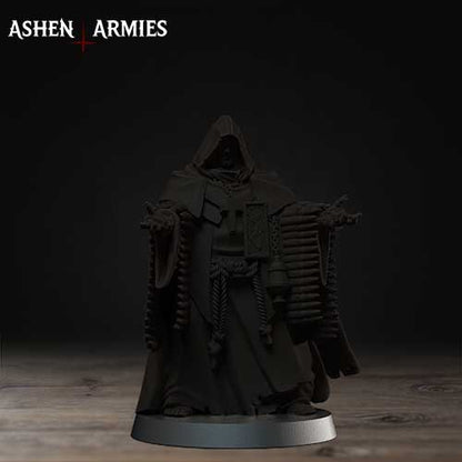 Mendelist ammo monk by Ashen Armies - 3D printed Grimdark Miniatures
