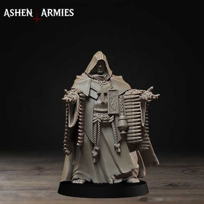 Mendelist ammo monk by Ashen Armies - 3D printed Grimdark Miniatures
