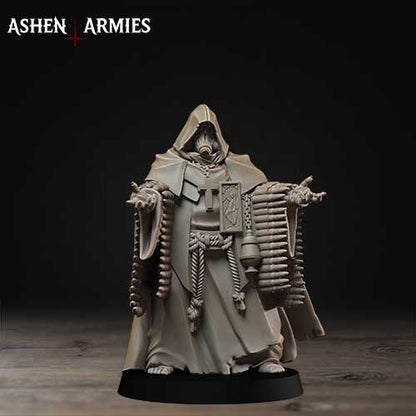 Mendelist ammo monk by Ashen Armies - 3D printed Grimdark Miniatures