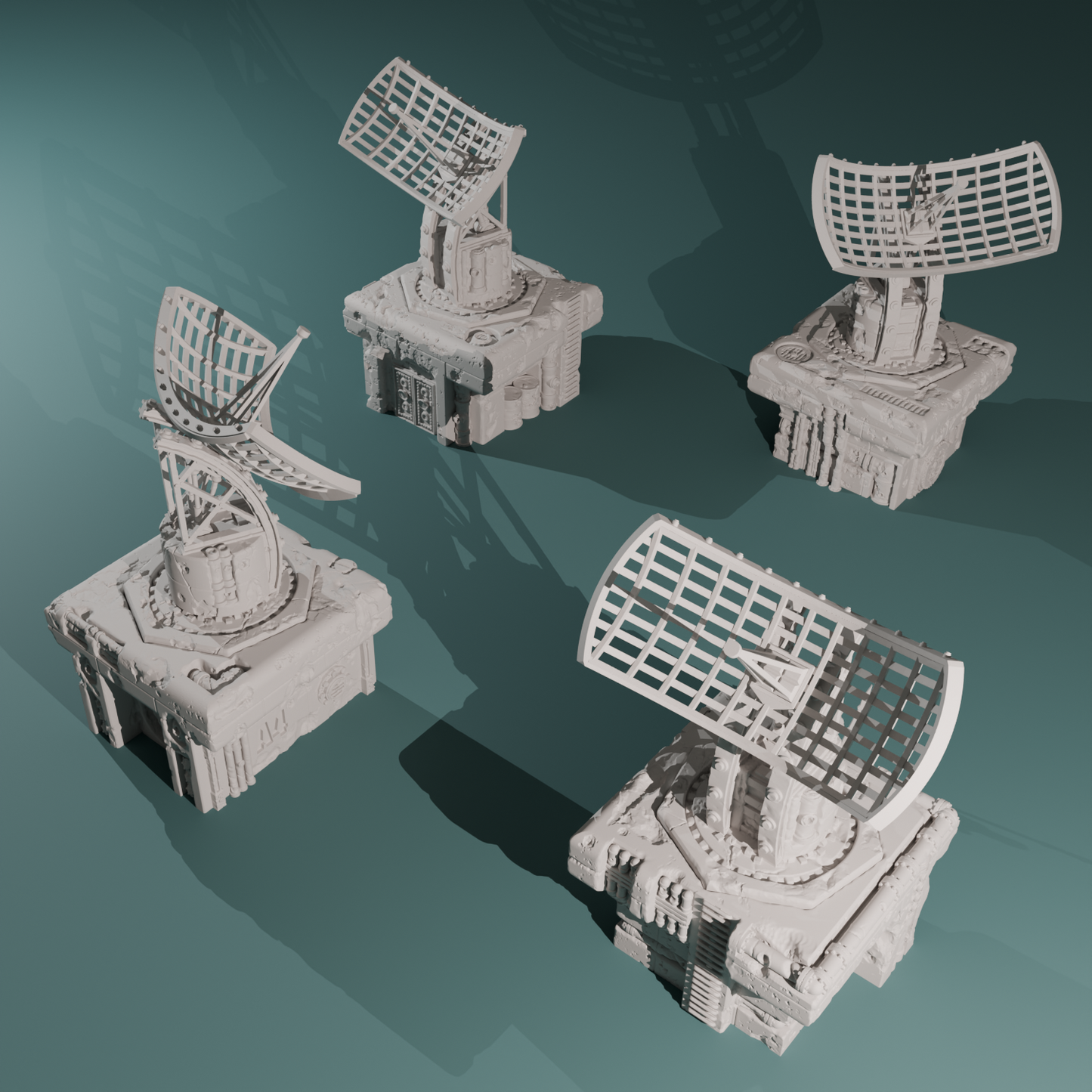 Kraken Redoubt - Radio Tower by Hexbrick - Wargaming Scenery - Trench Terrain