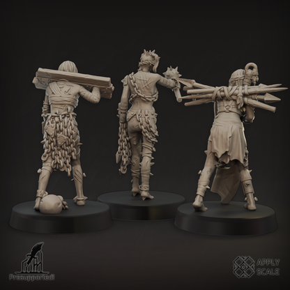 ApplyScale Wretched Slaves miniatures for infernal tabletop warbands
