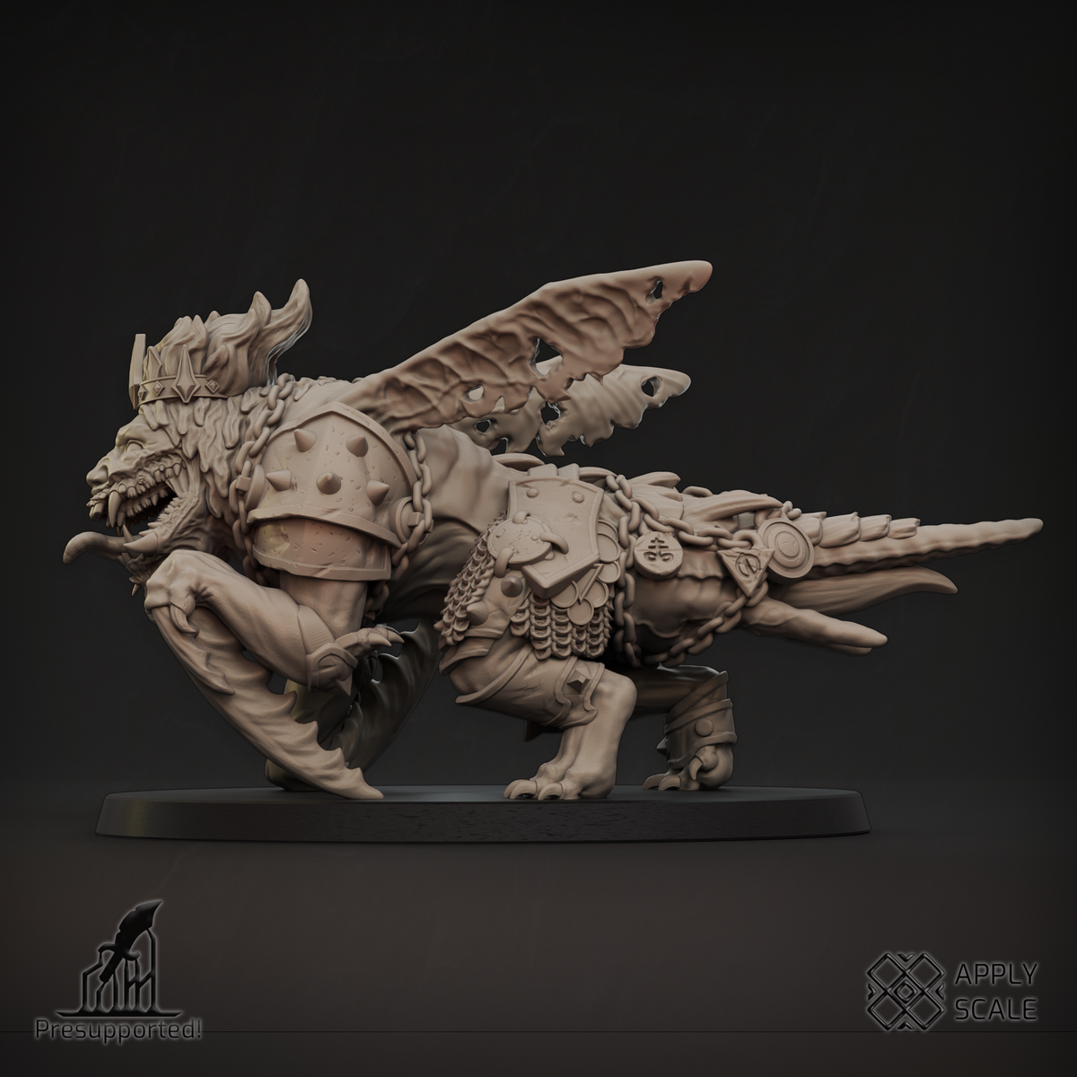 The Court Hell Beast Locust variant – grimdark resin miniature