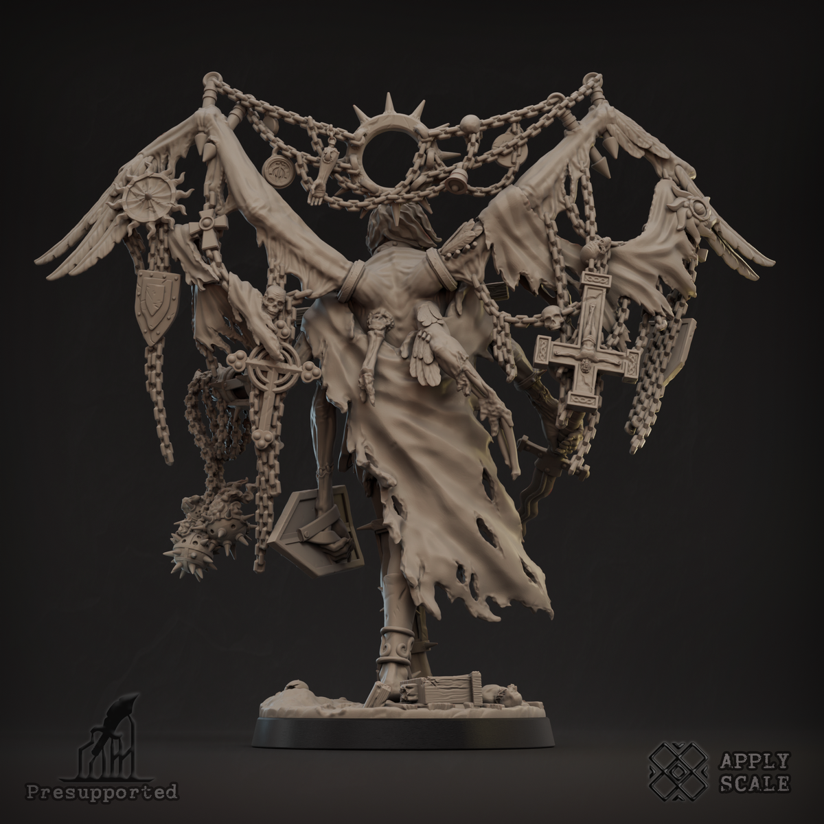 ApplyScale Seraph of Mockery grimdark fallen angel resin model