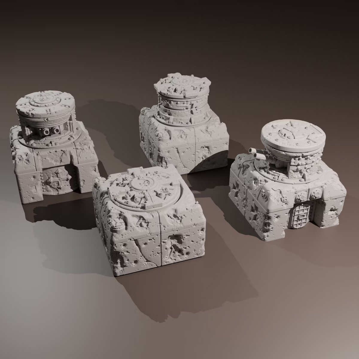The Front Line Coastal Bunkers - 28mm/32mm Wargaming Terrain