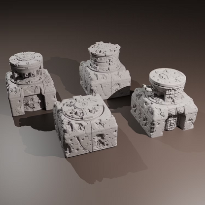 The Front Line Coastal Bunkers - 28mm/32mm Wargaming Terrain