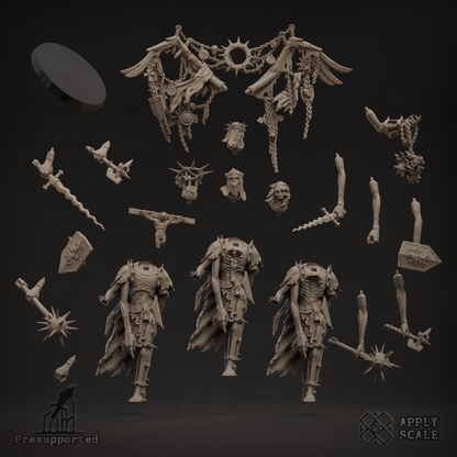 Fallen Saint Seraph of Mockery miniature for Court of the Seven-Headed Serpent-inspired warbands
