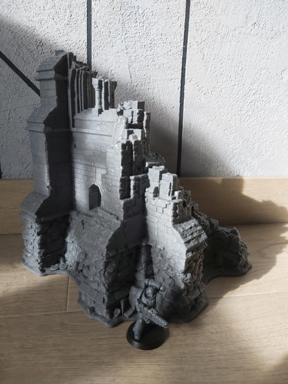 Temple Ruins Corner A - 28mm/32mm Wargaming Terrain