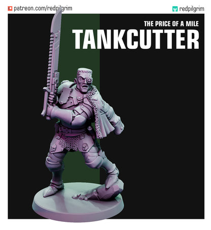 Tank cutter by Red Pilgrim Miniature - 3D printed Grimdark Miniature