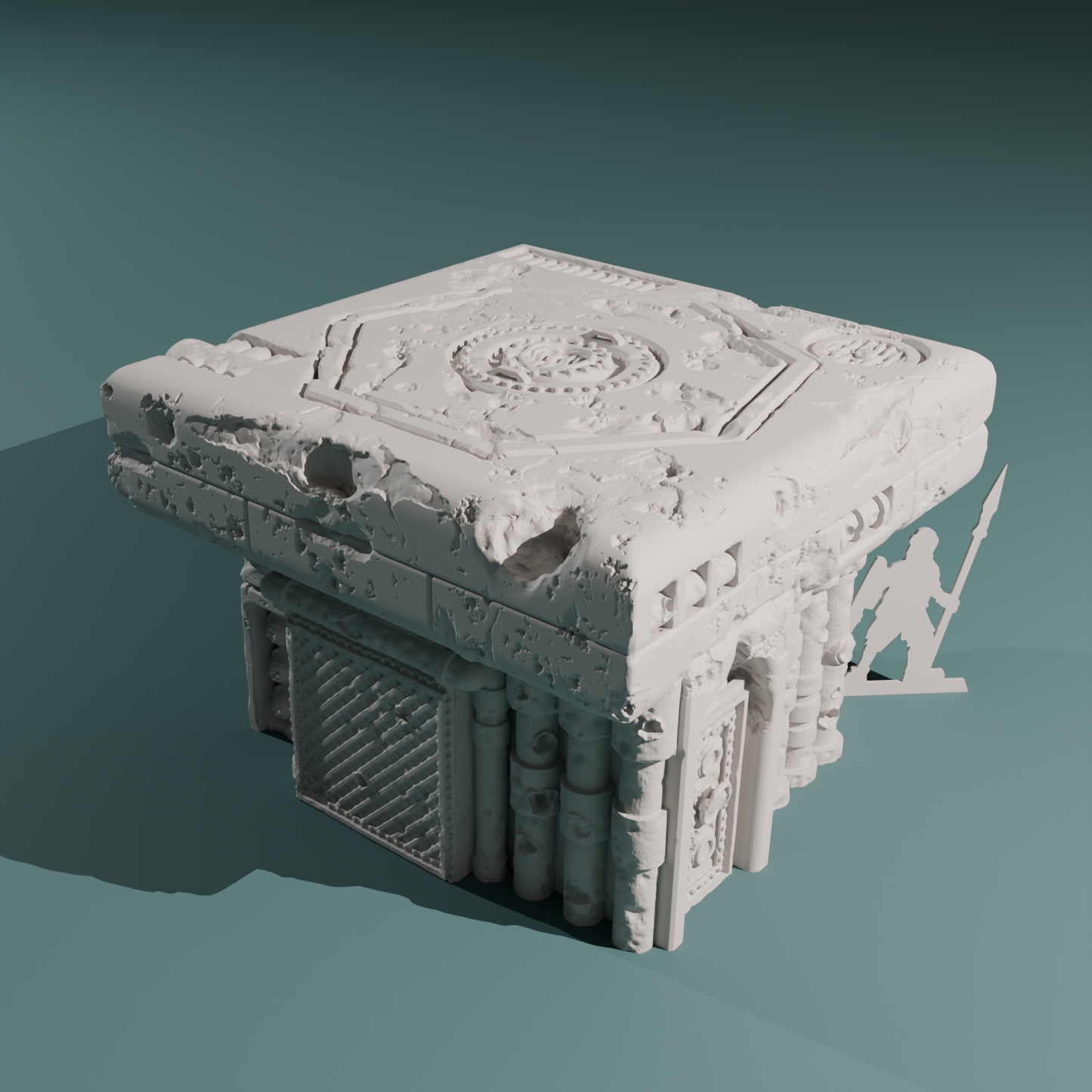 Kraken Redoubt - Radio Tower by Hexbrick - Wargaming Scenery - Trench Terrain
