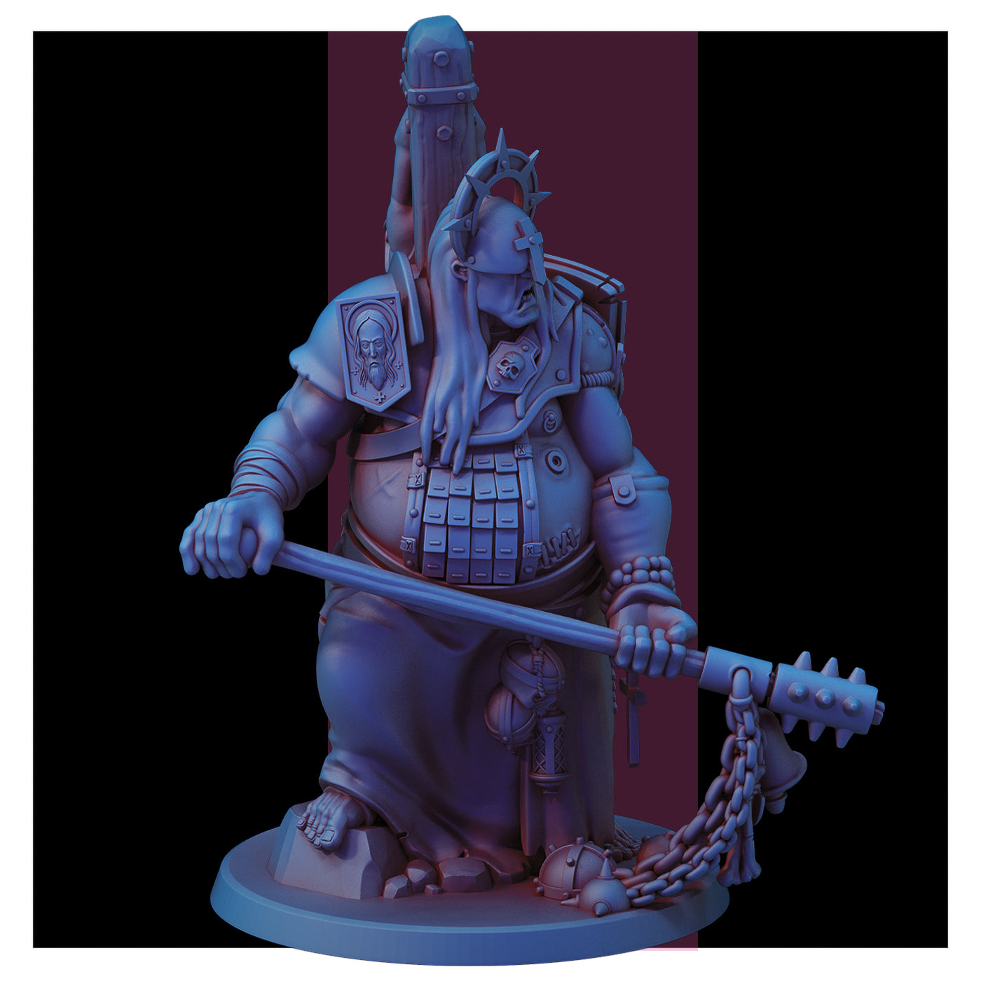 Pilgrim Communicant by Red Pilgrim Miniature - 3D printed Grimdark Miniature