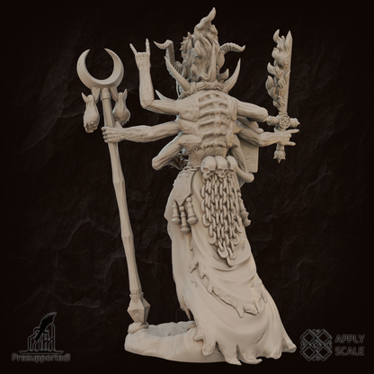 Sorcerer Deamon Mage resin miniature for infernal warbands