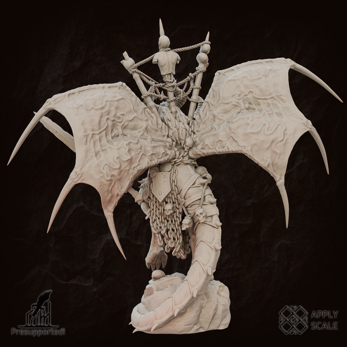 Preator Warrior Deamon customizable resin miniature with arm and head options