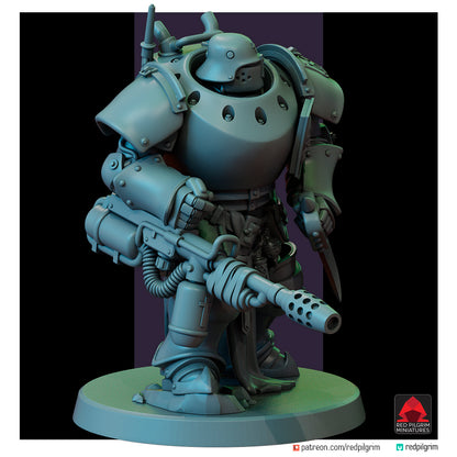 Heavy Mechanized Unit Squad by Red Pilgrim Miniature - 3D printed Grimdark Miniature