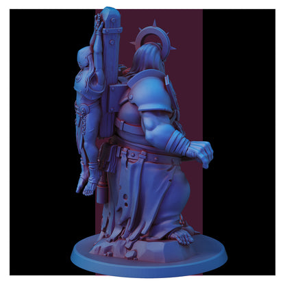 Pilgrim Communicant by Red Pilgrim Miniature - 3D printed Grimdark Miniature