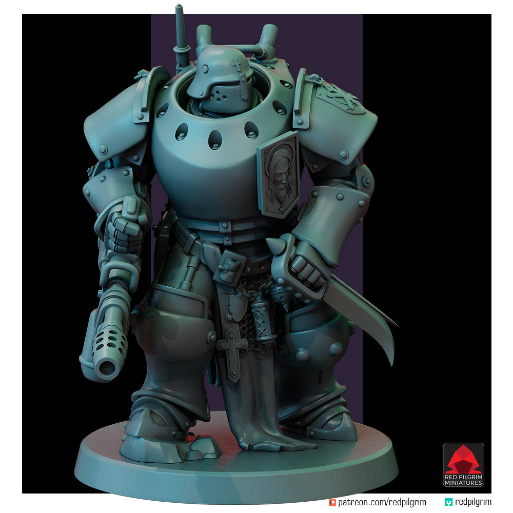 Heavy Mechanized Unit Squad by Red Pilgrim Miniature - 3D printed Grimdark Miniature