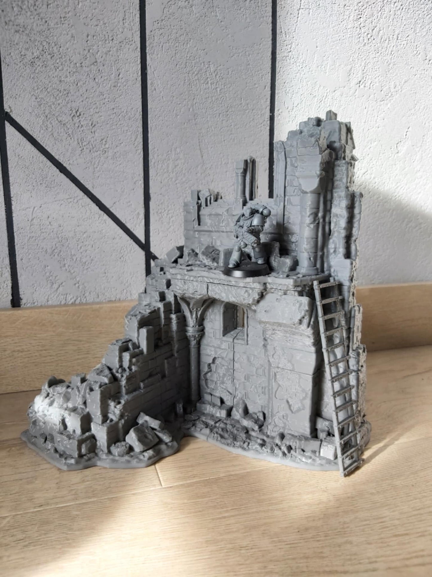 Temple Ruins Corner A - 28mm/32mm Wargaming Terrain