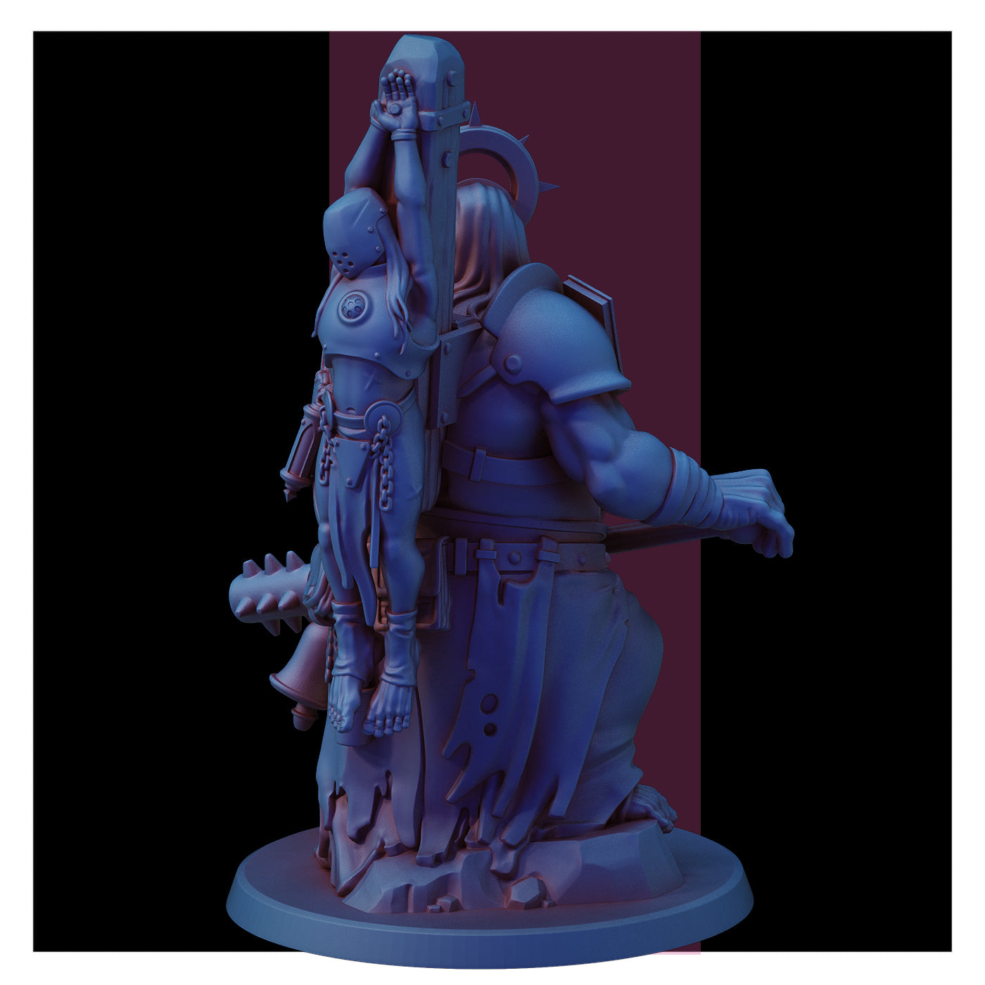 Pilgrim Communicant by Red Pilgrim Miniature - 3D printed Grimdark Miniature