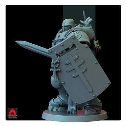 Leiutenant Heavy Mechanized Unit by Red Pilgrim Miniature - 3D printed Grimdark Miniature