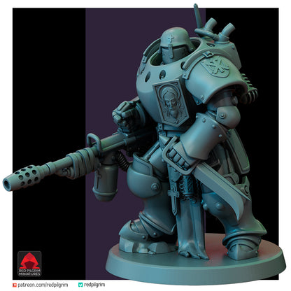 Heavy Mechanized Unit Squad by Red Pilgrim Miniature - 3D printed Grimdark Miniature