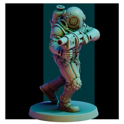 Naval Apostates with Leader by Red Pilgrim Miniature - 3D printed Grimdark Miniature