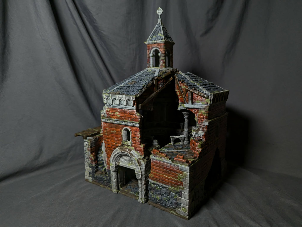 Temple ruins Baptistery - 28mm/32mm Wargaming Terrain
