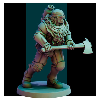 Naval Apostates with Leader by Red Pilgrim Miniature - 3D printed Grimdark Miniature