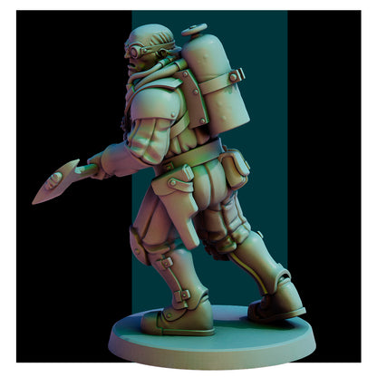 Naval Apostates with Leader by Red Pilgrim Miniature - 3D printed Grimdark Miniature