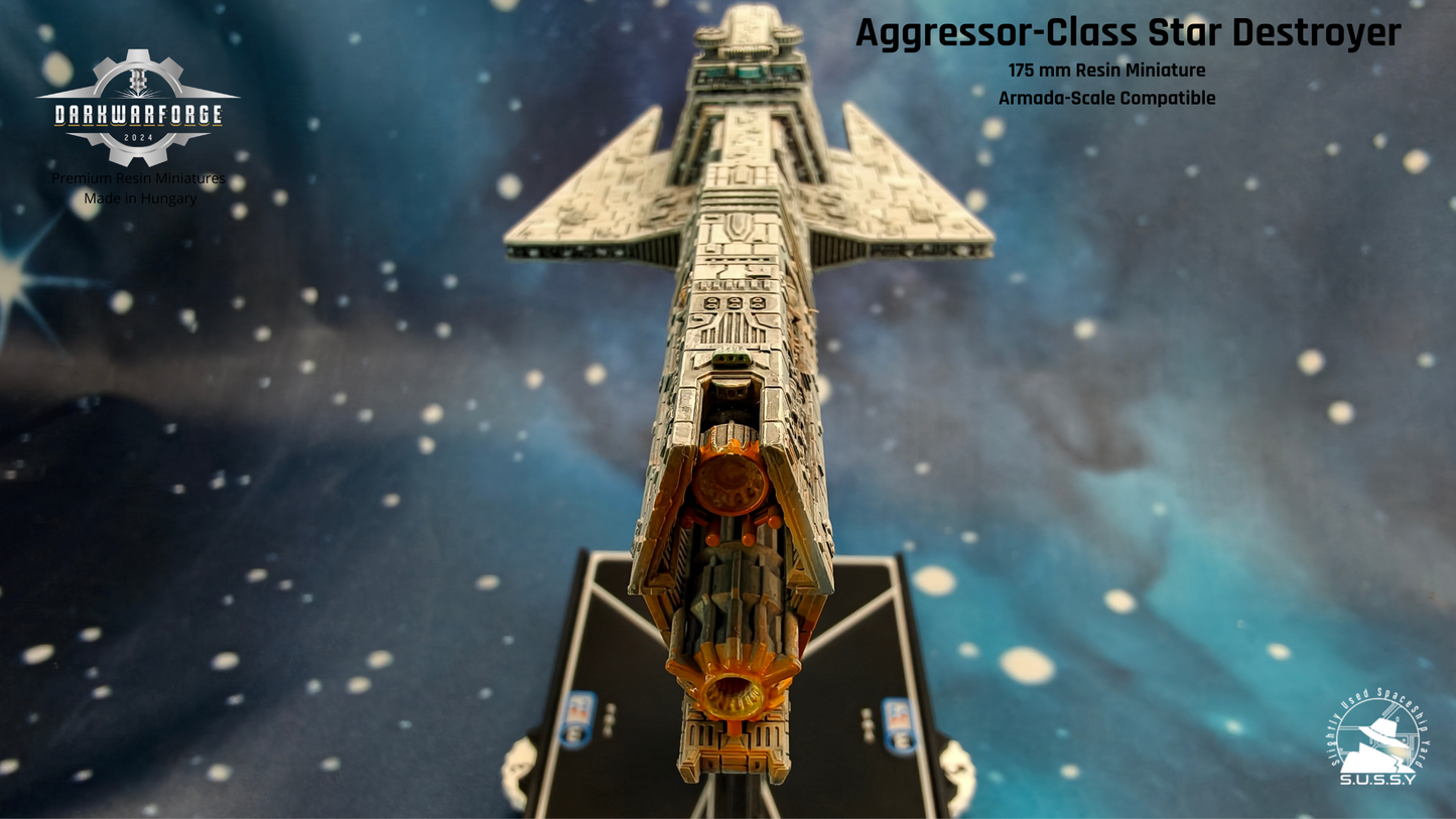 Aggressor-class Star Destroyer Compatible with Armada scale games front close-up