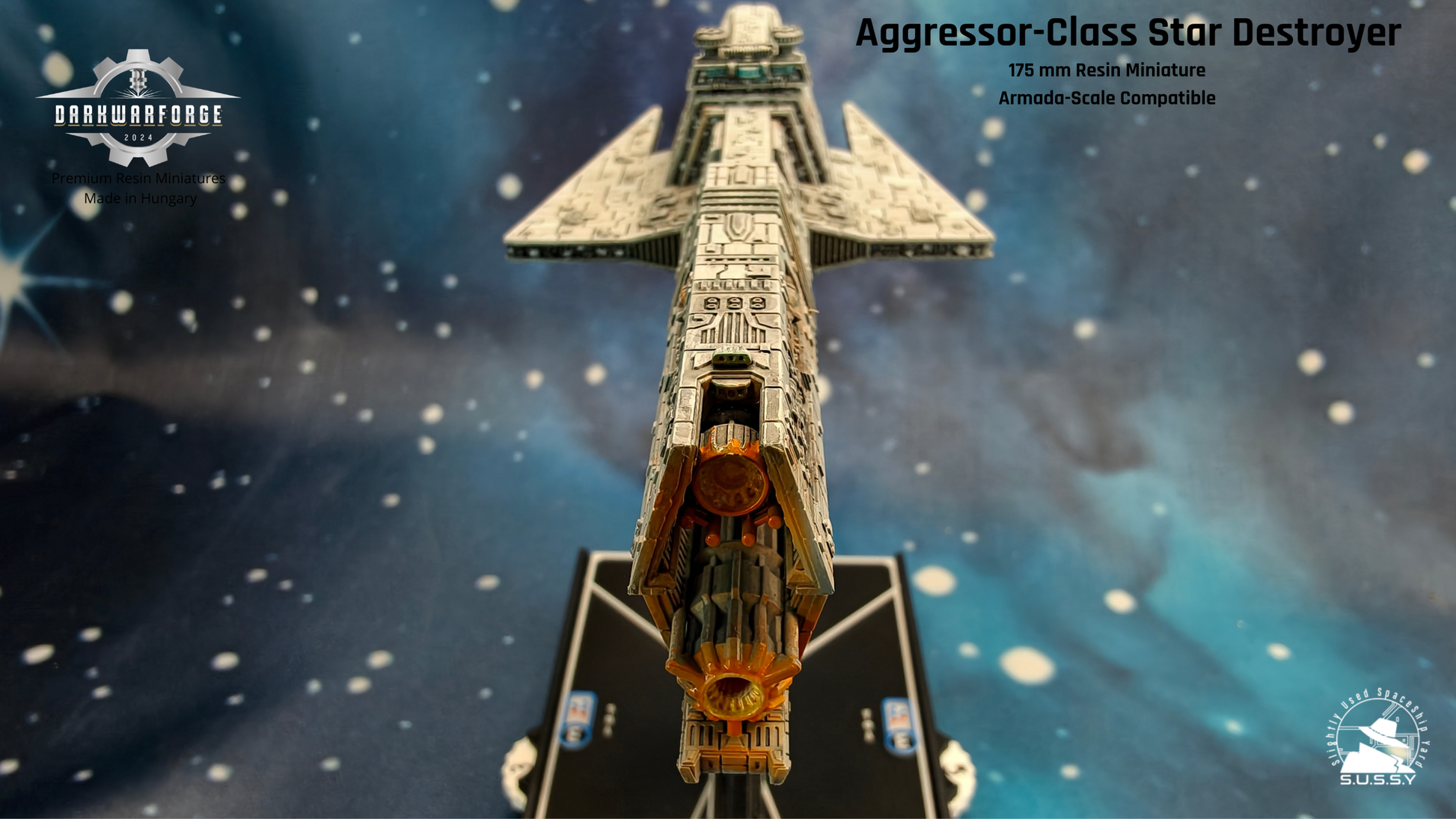Aggressor-class Star Destroyer Compatible with Armada scale games front close-up