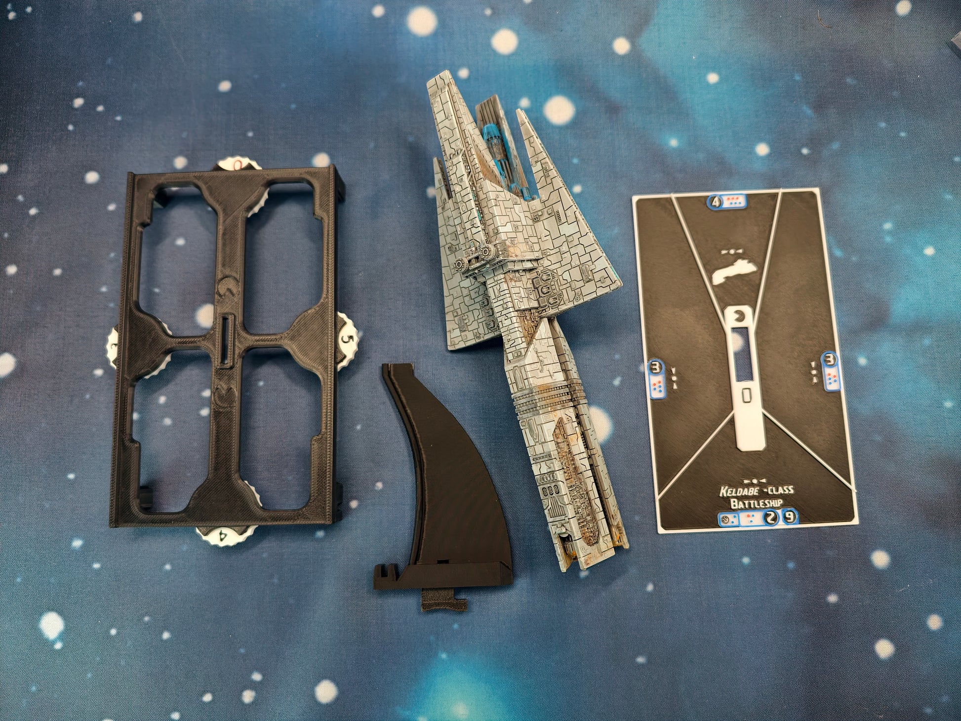 Aggressor-class Star Destroyer Compatible with Armada scale games model-stand-token variant