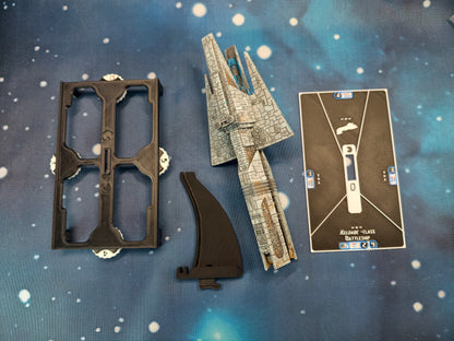 Aggressor-class Star Destroyer Compatible with Armada scale games model-stand-token variant