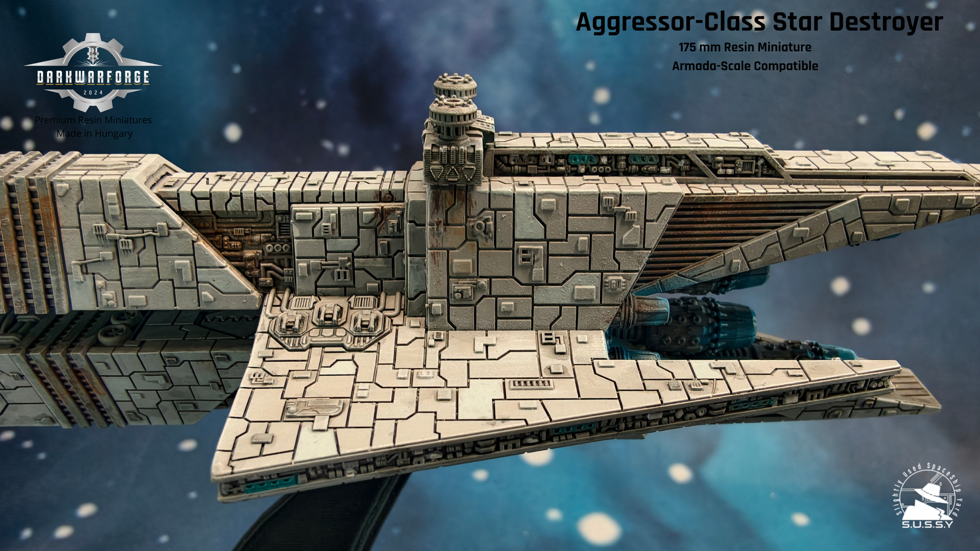 Aggressor-class Star Destroyer Compatible with Armada scale games rigth side close-up