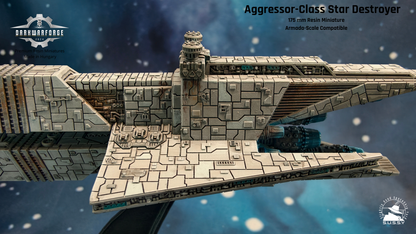 Aggressor-class Star Destroyer Compatible with Armada scale games rigth side close-up