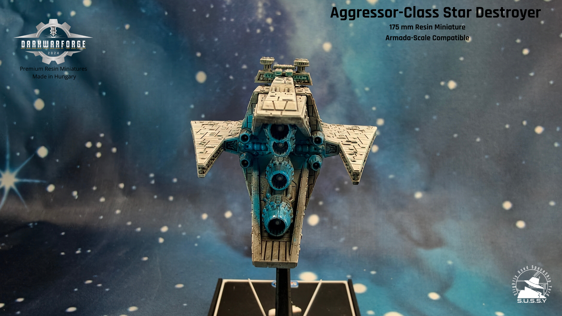 Aggressor-class Star Destroyer Compatible with Armada scale games thruster close-up
