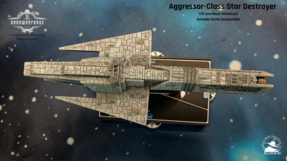 Aggressor-class Star Destroyer Compatible with Armada scale games top colse-up